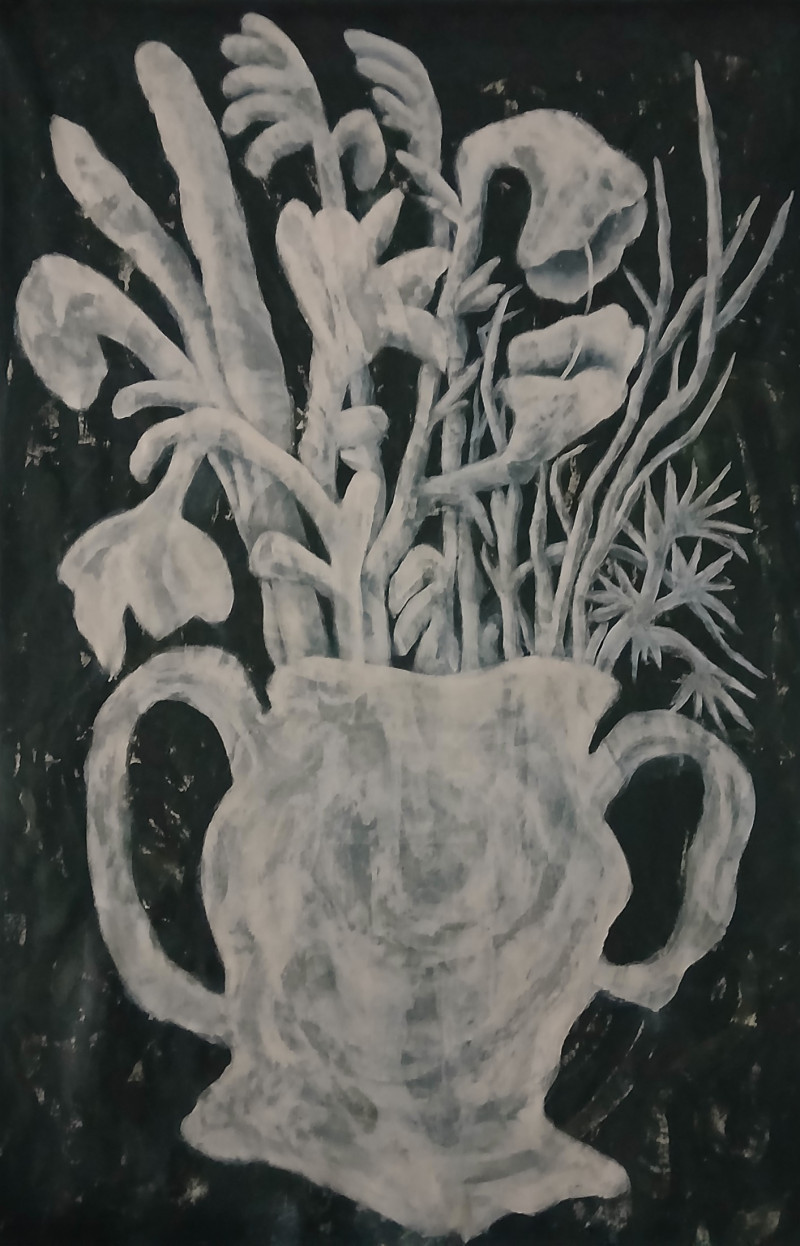 S/t de la serie "Las fábulas de M.A" - Acrílico sobre lienzo crudo - 160 x 100 cm - 2025