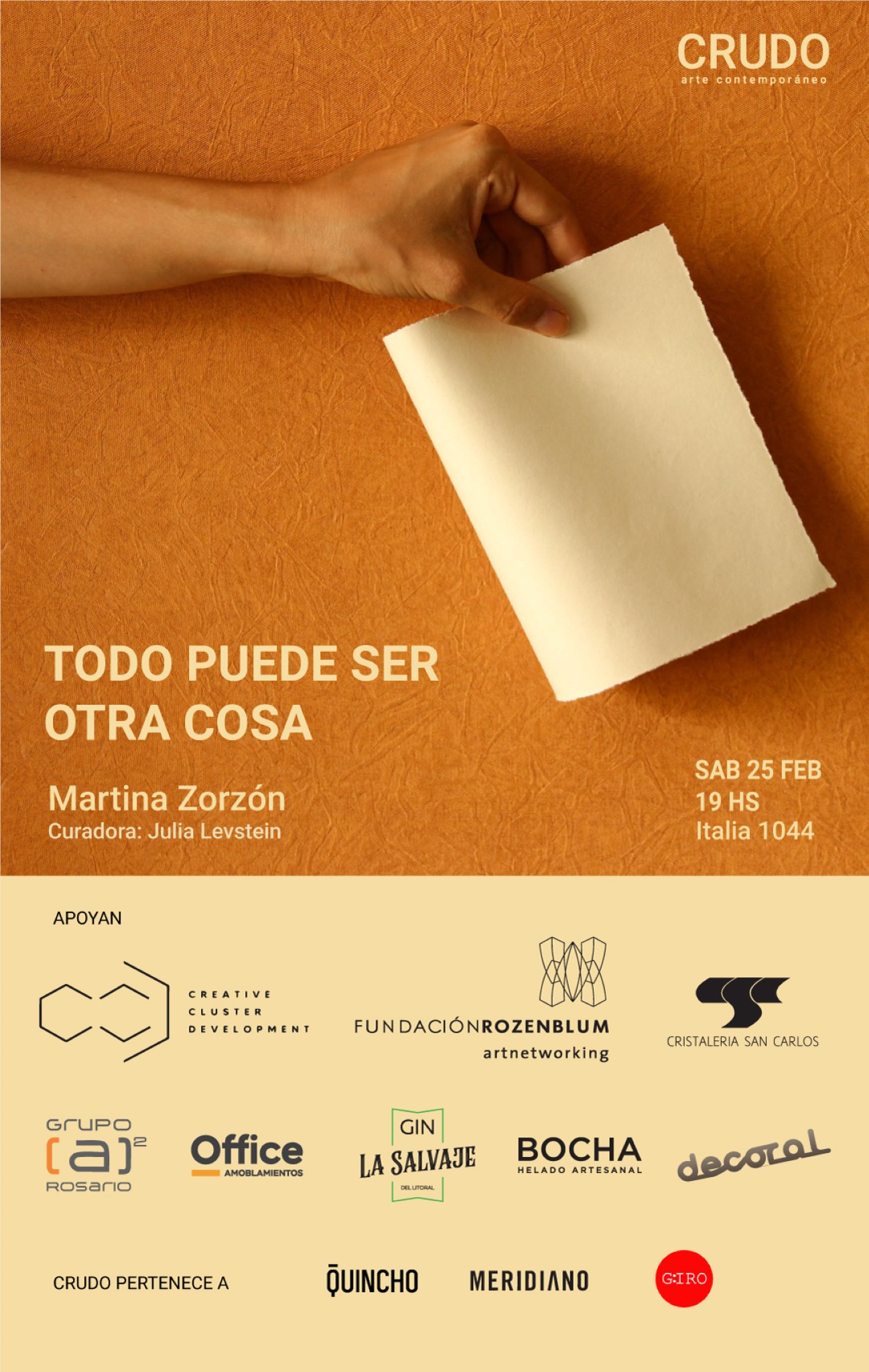 Flyer de Todo puede ser otra cosa de Martina Zorzón