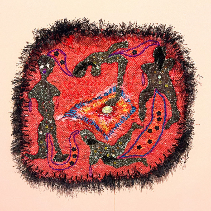 Bordado sobre trapo de piso. 44 x 47 cm. 2020