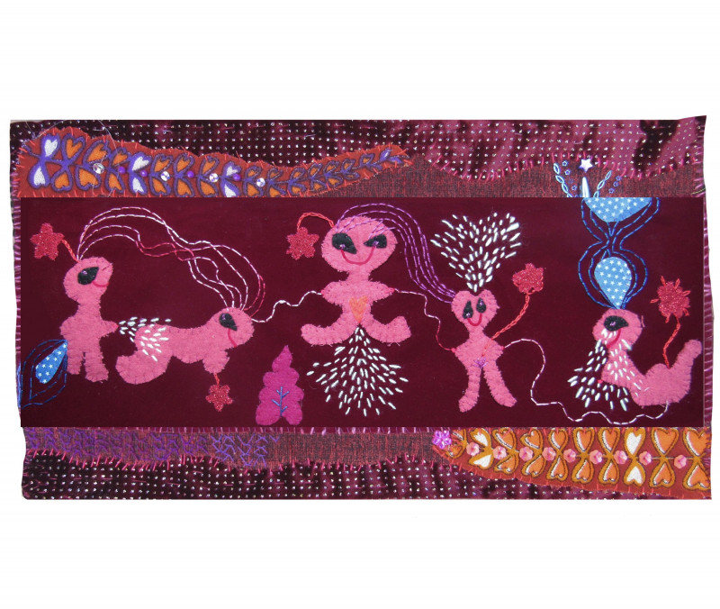 Tela bordada. 17 x 54 cm. 2013