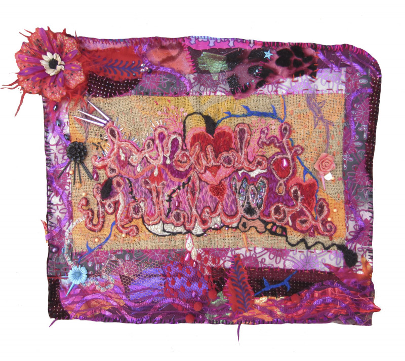 Bordado sobre arpillera. 39 x 54 cm. 2019