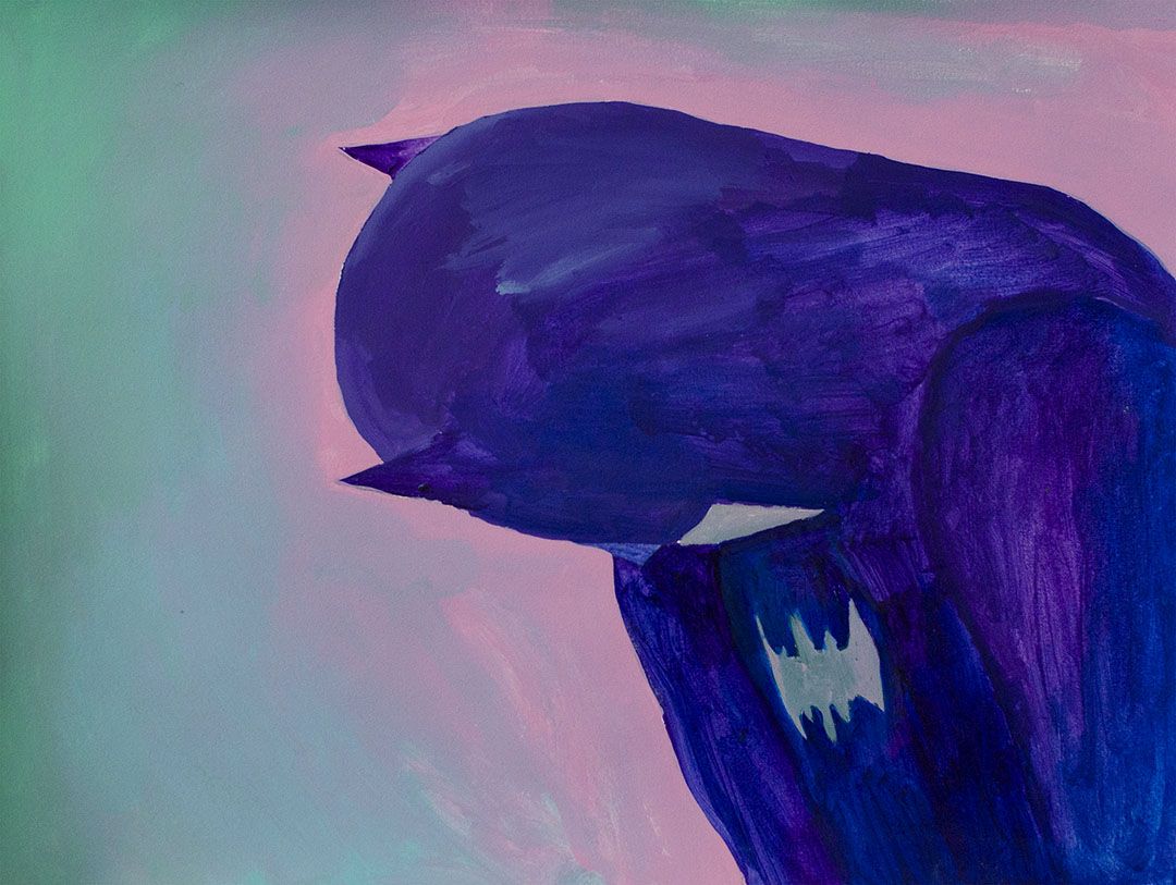 Batman Acrílico sobre papel - 2018