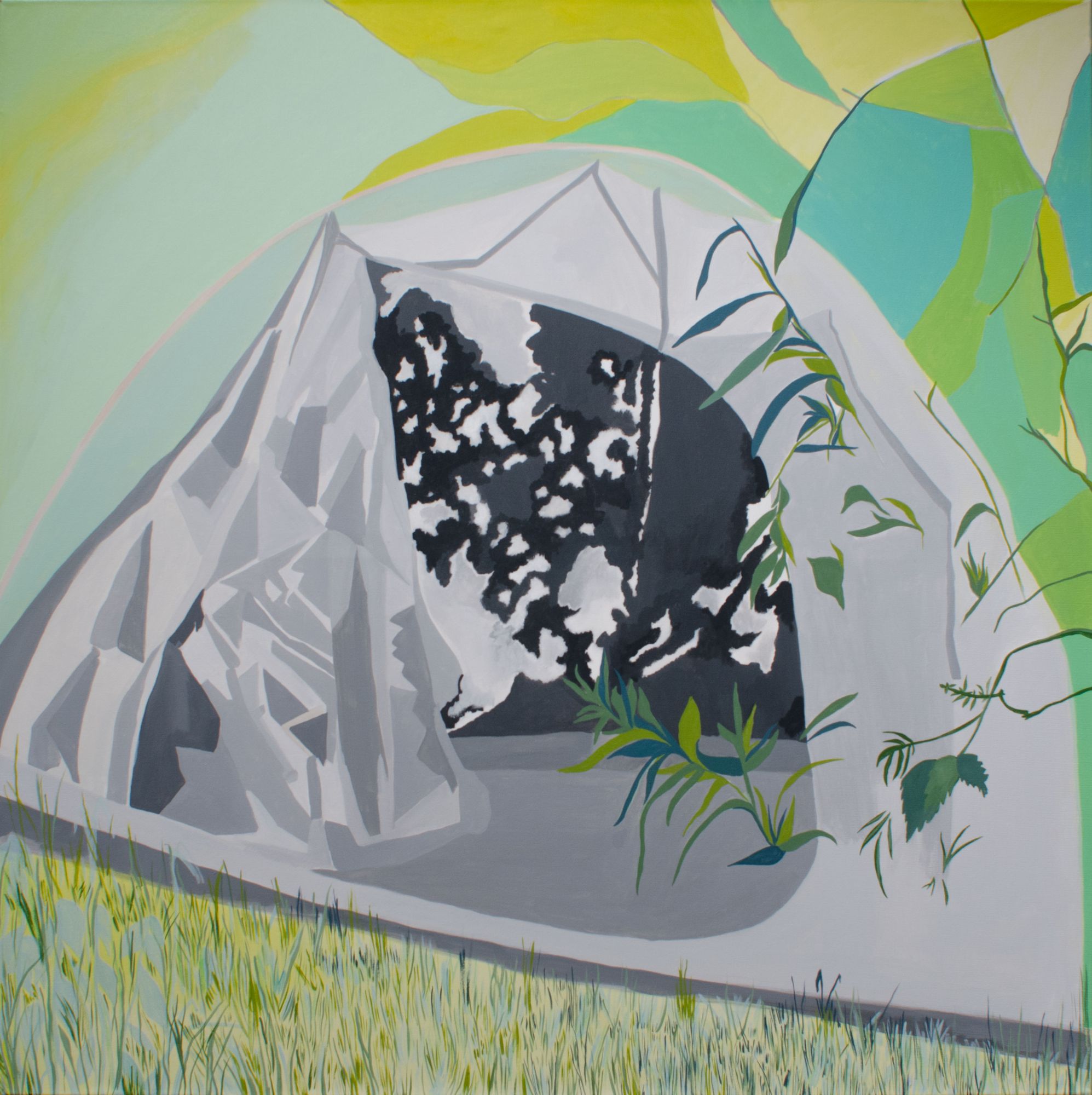 Amor de verano 100 x 100 cm - Acrílico sobre tela - 2017