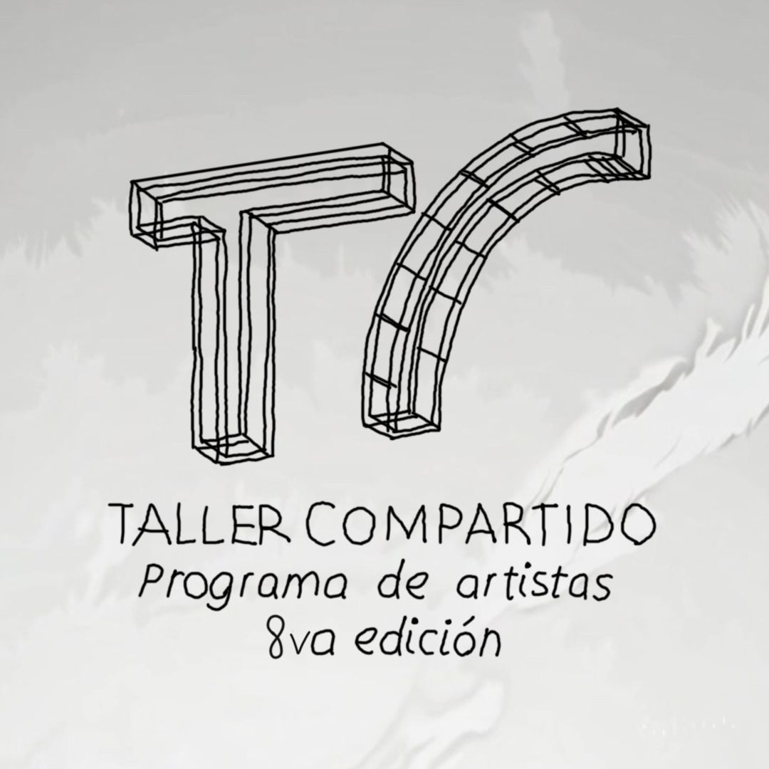 Flyer de la 8va edición del programa de artistas Taller Compartido