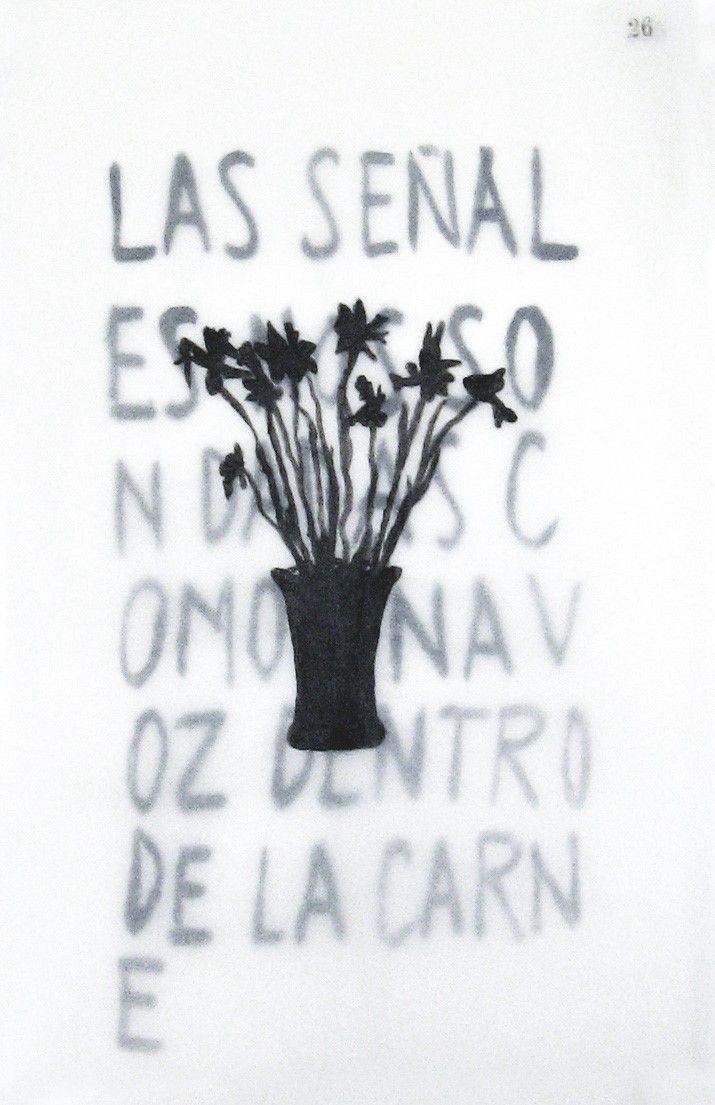 COPIADOR - Ensamble (Carsson – Hockney). Acrílico sobre hojas de papel vegetal de libro Copiador superpuestas. 35 x 23 cm. 2020