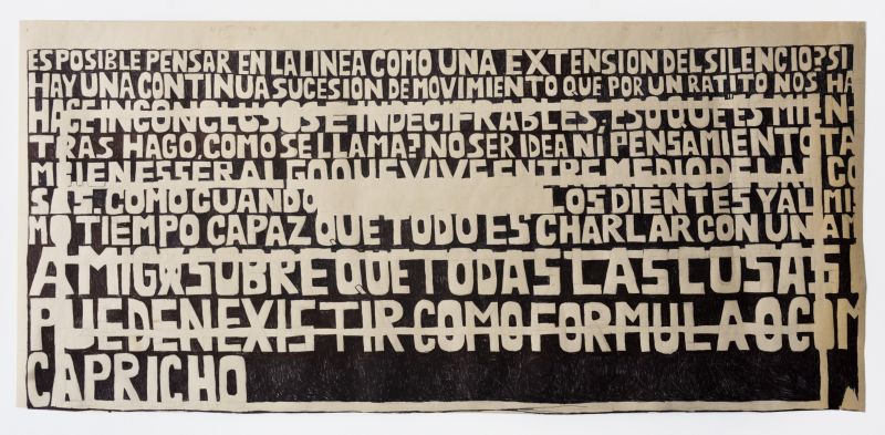 Candela Roselló - La forma rota - Birome sobre papel - 100 x 48 cm - 2019
