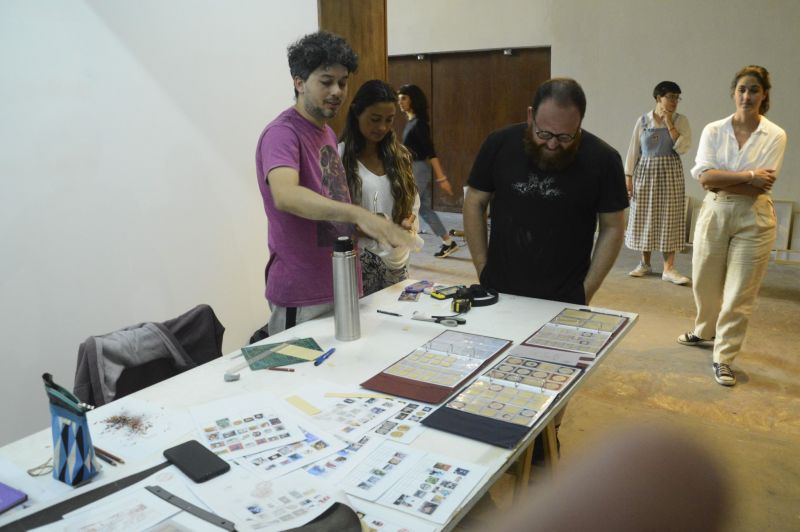 Visita de Carlos Herrera a la residencia de Taller Compartido 2022