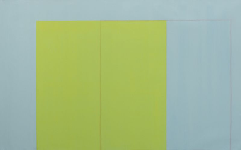 Cuadrado amarillo - Acrílico sobre tela - 145 x 215 cm - 2024  - Juan José Cambre