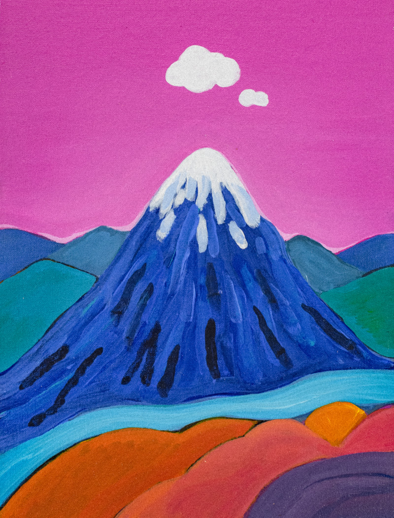 Montañita - Hugo Albrieu - Acrílico sobre tela - 25 x 20 cm. - 2023