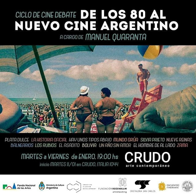 Cine-debate Crudo | coordinado por Manuel Quaranta